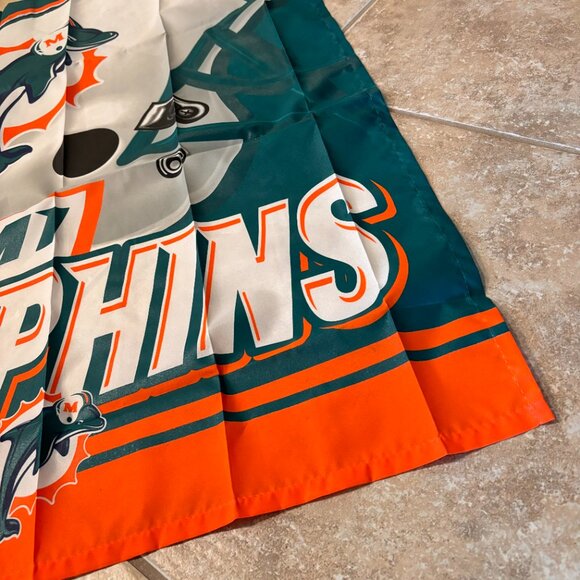 Wincraft Sports NFL Miami Dolphins Helmet Logo 36" x 26" Football Polyester Flag - Picture 7 of 9